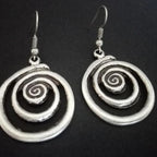 Orecchini Pendenti a Spirale Donna 