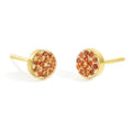 Boucles d'oreilles puces avec pierre de naissance pour femme janvier