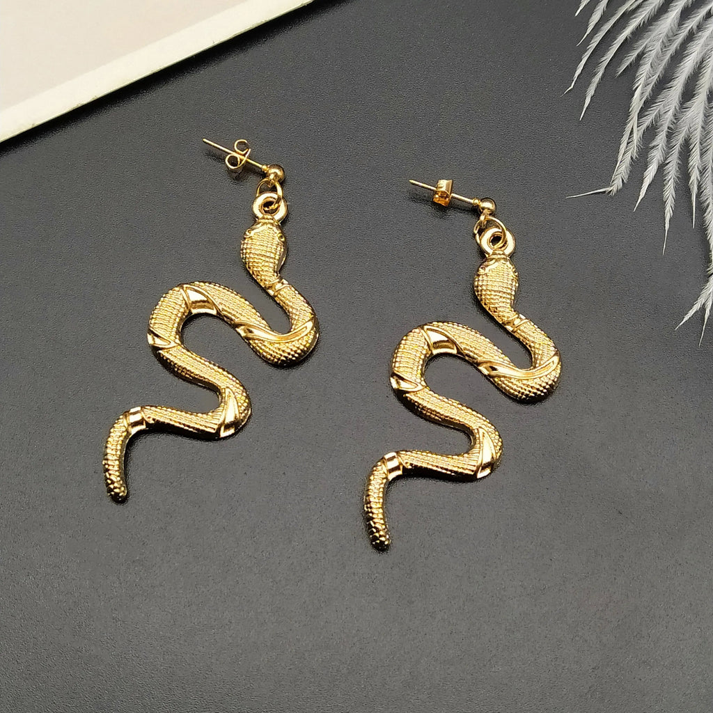 Orecchini Serpente Rettile oro
