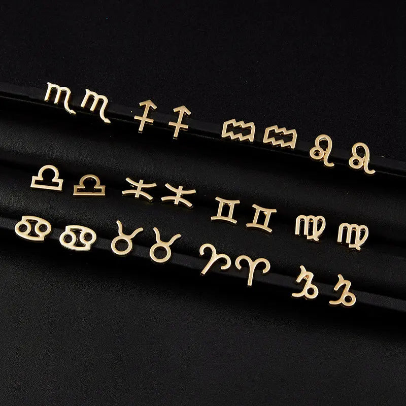Обеци Зодиакален знак 12 съзвездия