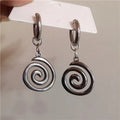 Spiral-Ohrringe für Damen, hängend