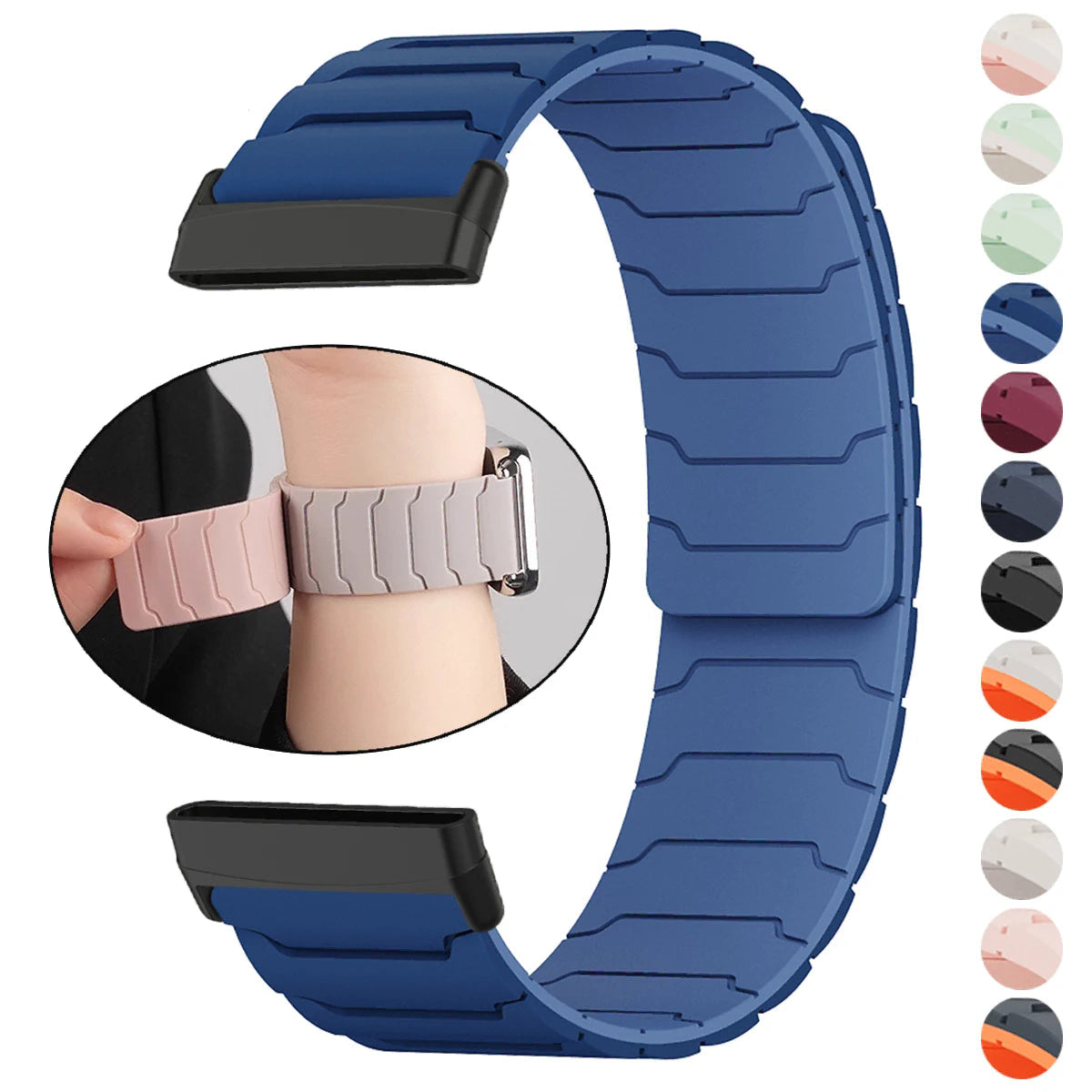 Magnetni pašček za uro Fitbit Versa 3, Versa 4, Sense 1 in Sense 2