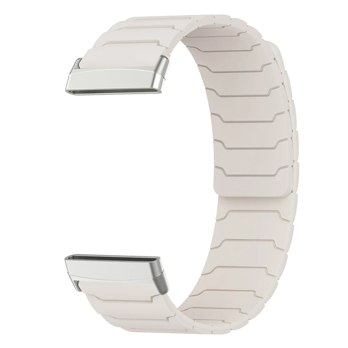 Magnetni pašček za uro Fitbit Versa 3, Versa 4, Sense 1 in Sense 2 bel