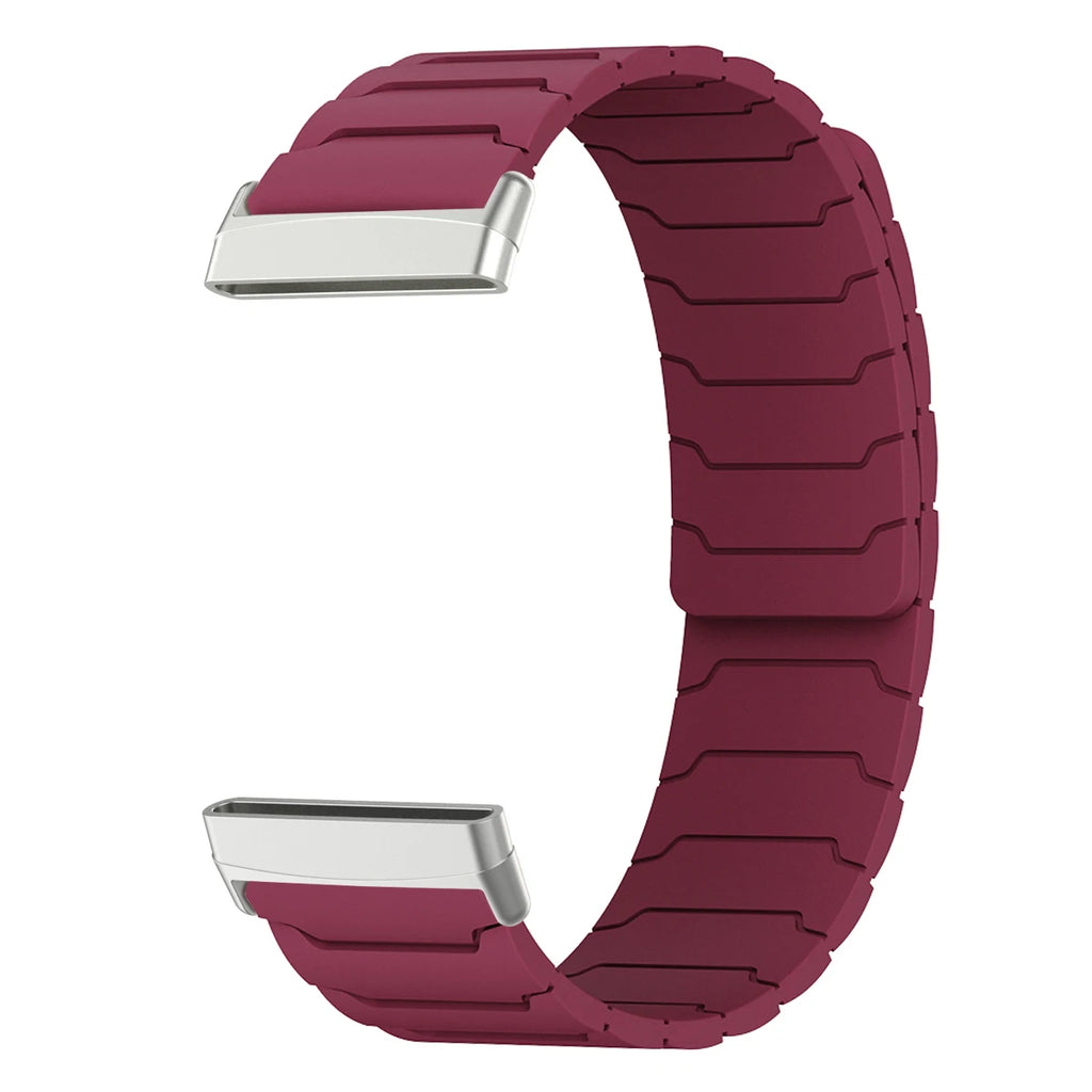 Magnetni pašček za uro Fitbit Versa 3, Versa 4, Sense 1 in Sense 2 bordo