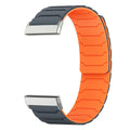 Magnetni pašček za uro Fitbit Versa 3, Versa 4, Sense 1 in Sense 2 črno-oranžen