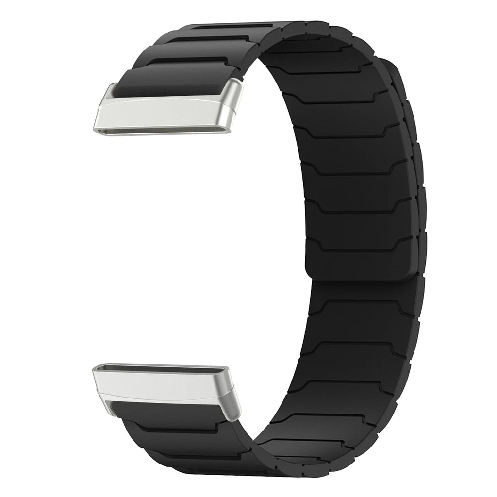Magnetni pašček za uro Fitbit Versa 3, Versa 4, Sense 1 in Sense 2 črn