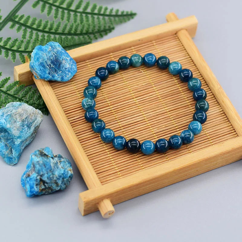 Blaues Apatit-Armband 
