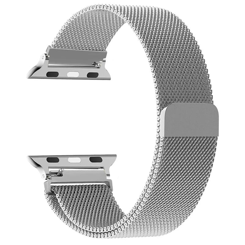 Bracciale Apple Watch Magnetico in Acciaio argento