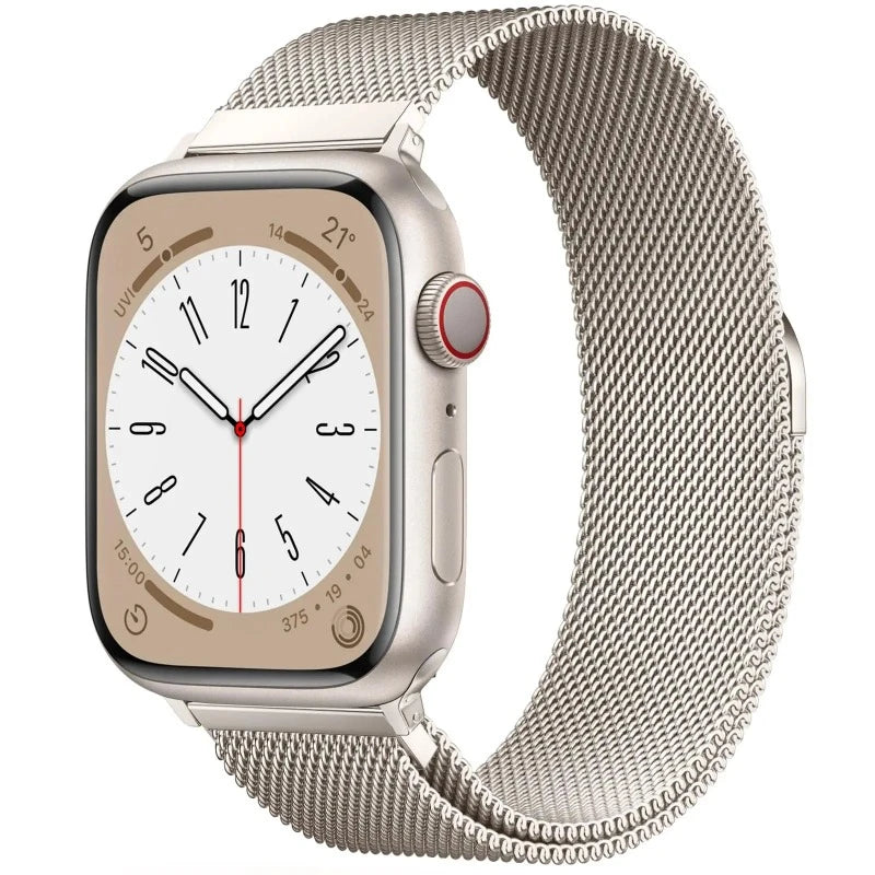 Bracciale Apple Watch Magnetico in Acciaio Beige