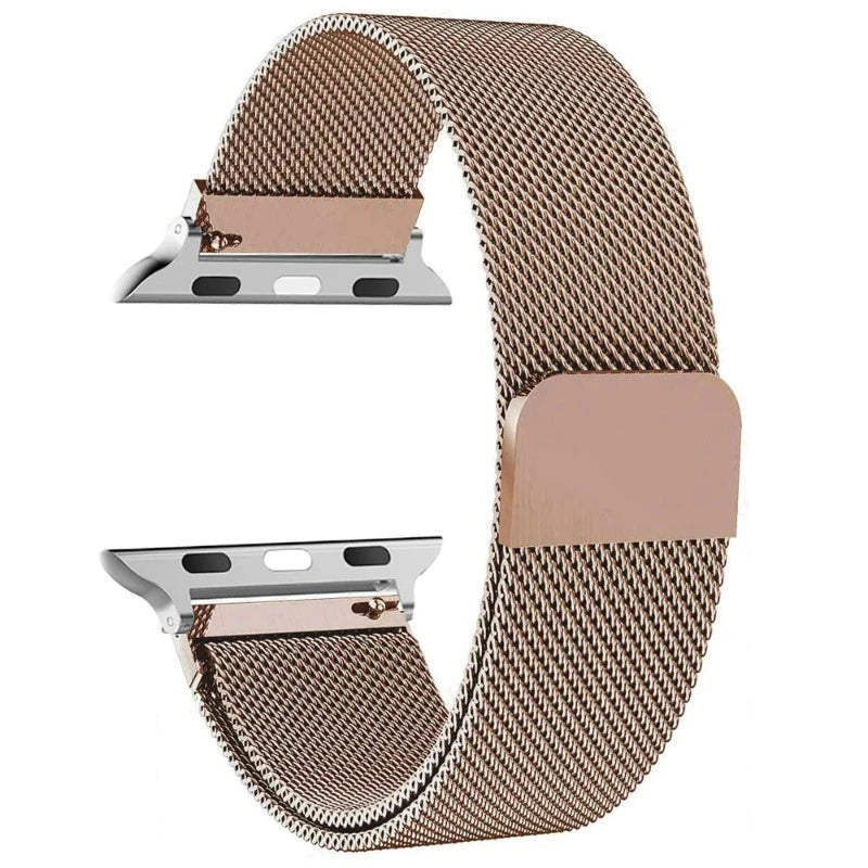 Bracciale Apple Watch Magnetico in Acciaio rosa oro