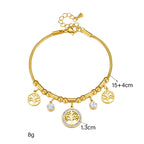 Bracelet arbre de vie orné de strass