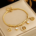 Bracelet arbre de vie orné de strass