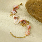 Muschelarmband mit schönen Perlmuttperlen