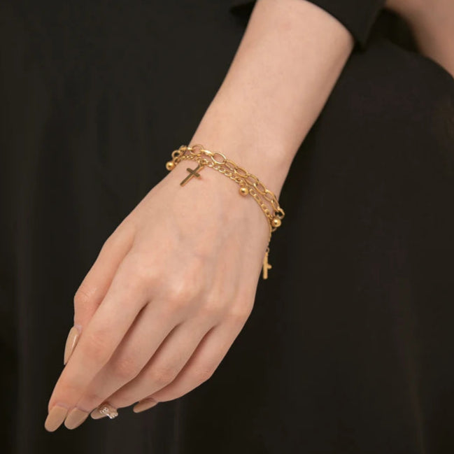 Bracelet avec Croix Chrétienne