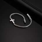 Bracelet avec croix horizontale