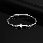 Bracelet avec croix horizontale