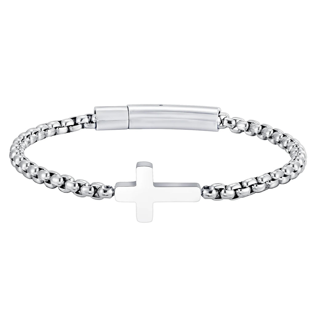 Bracelet avec croix horizontale