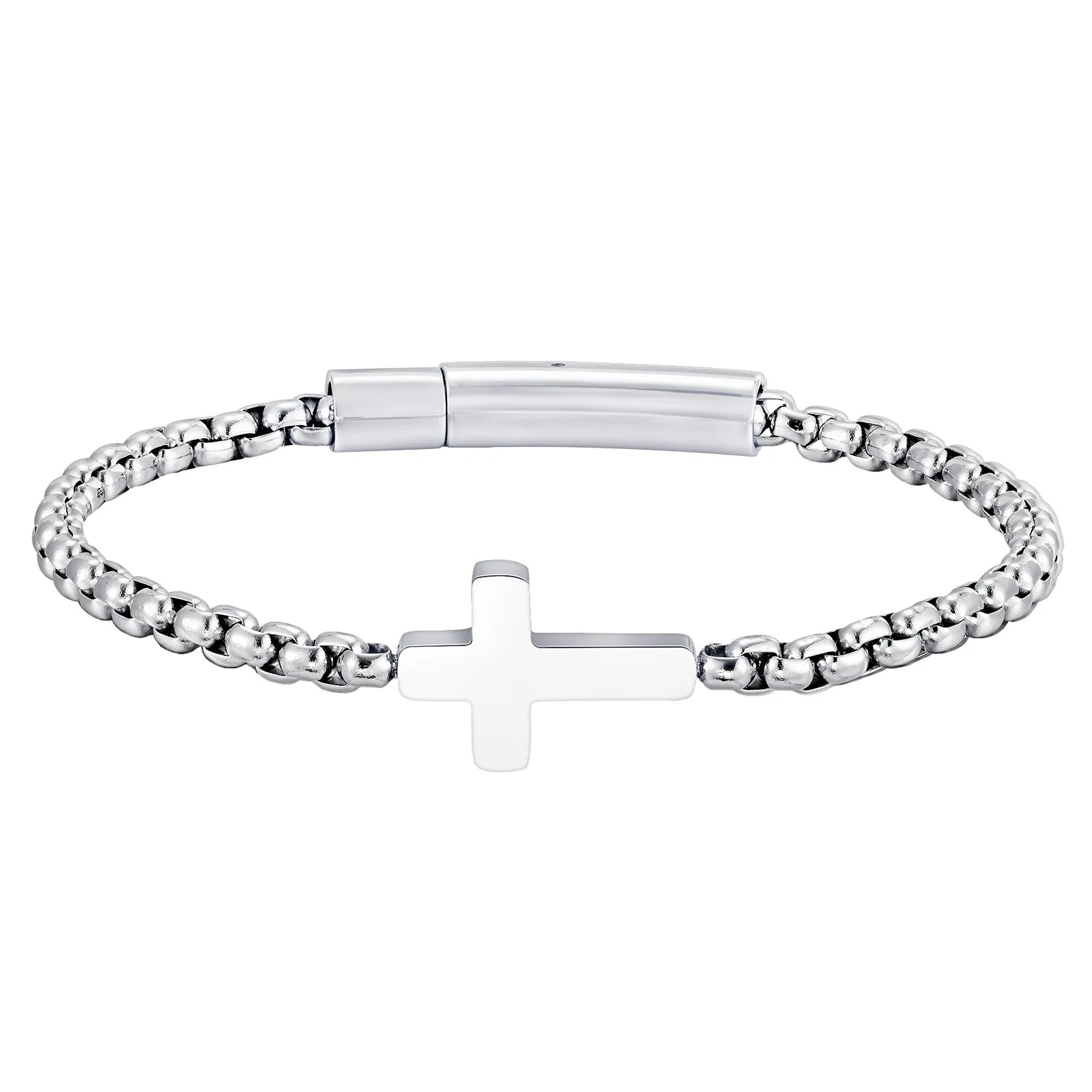 Bracelet avec croix horizontale