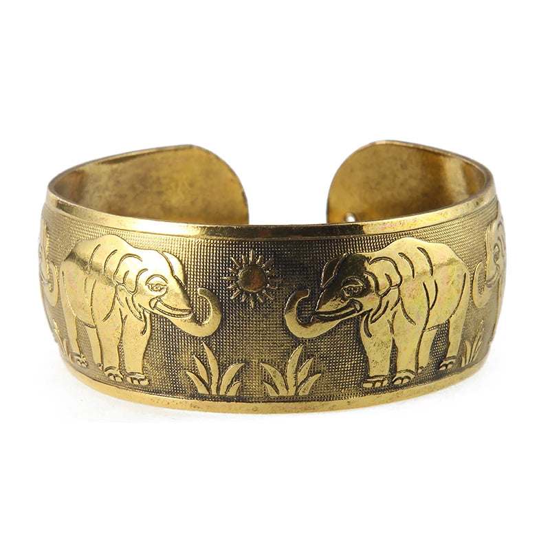 Gourmette-Armband mit tibetischen buddhistischen Elefanten 