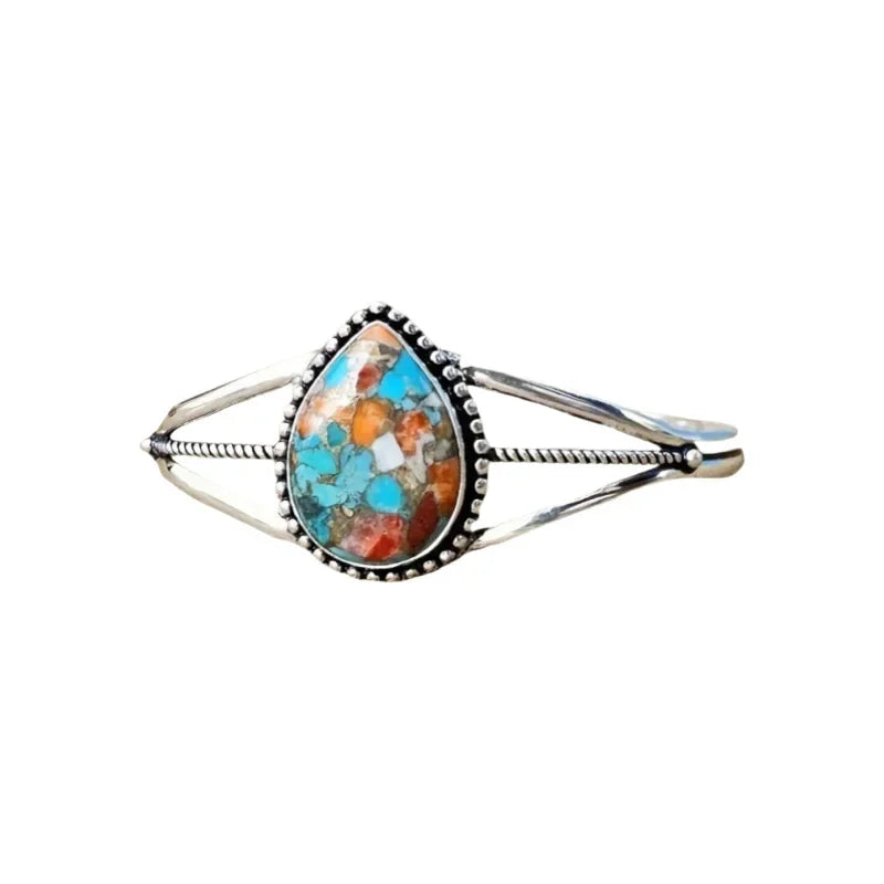Armband mit Wassertropfen und Türkis