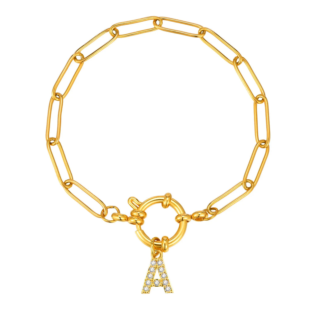 Bracelet personnalisé avec initiale a
