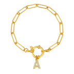 Bracelet personnalisé avec initiale a