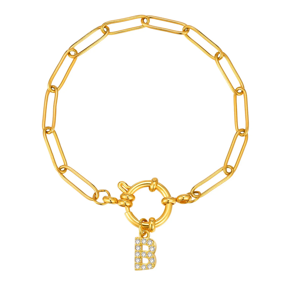 Bracelet personnalisé avec initiale b