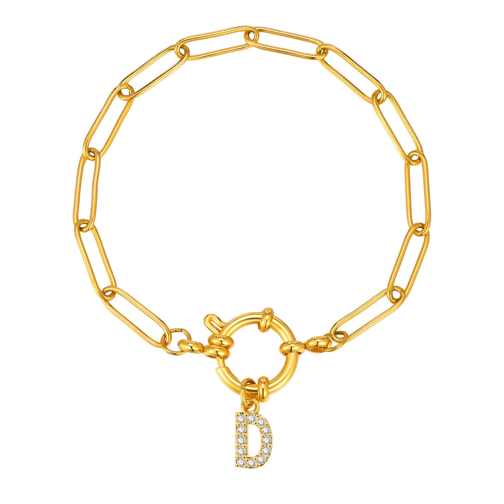 Bracelet personnalisé avec initiale d