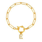 Bracelet personnalisé avec initiale e