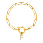 Bracelet personnalisé avec initiale f