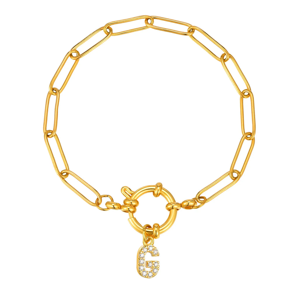 Bracelet personnalisé avec initiale g