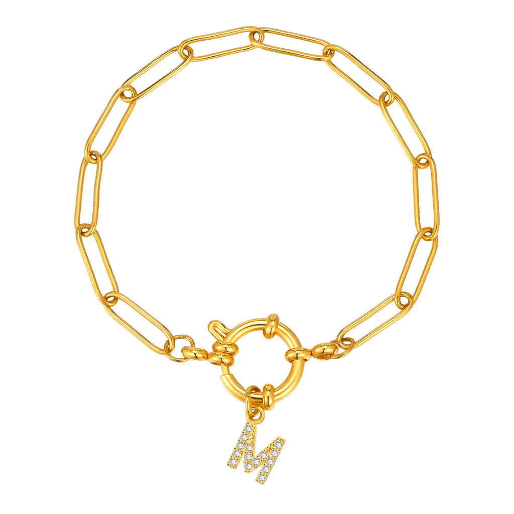 Bracelet personnalisé avec initiale m