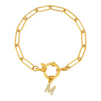 Bracelet personnalisé avec initiale m