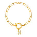 Bracelet personnalisé avec initiale n