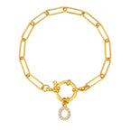 Bracelet personnalisé avec initiale o