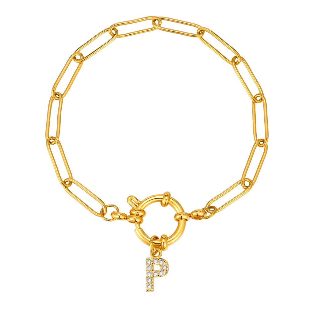 Bracelet personnalisé avec initiale p