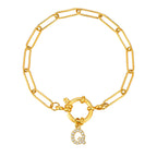 Bracelet personnalisé avec initiale q