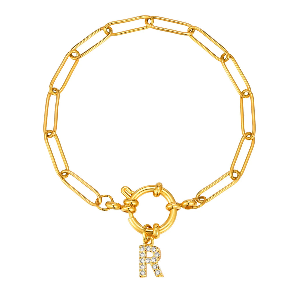 Bracelet personnalisé avec initiale r