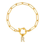 Bracelet personnalisé avec initiale r