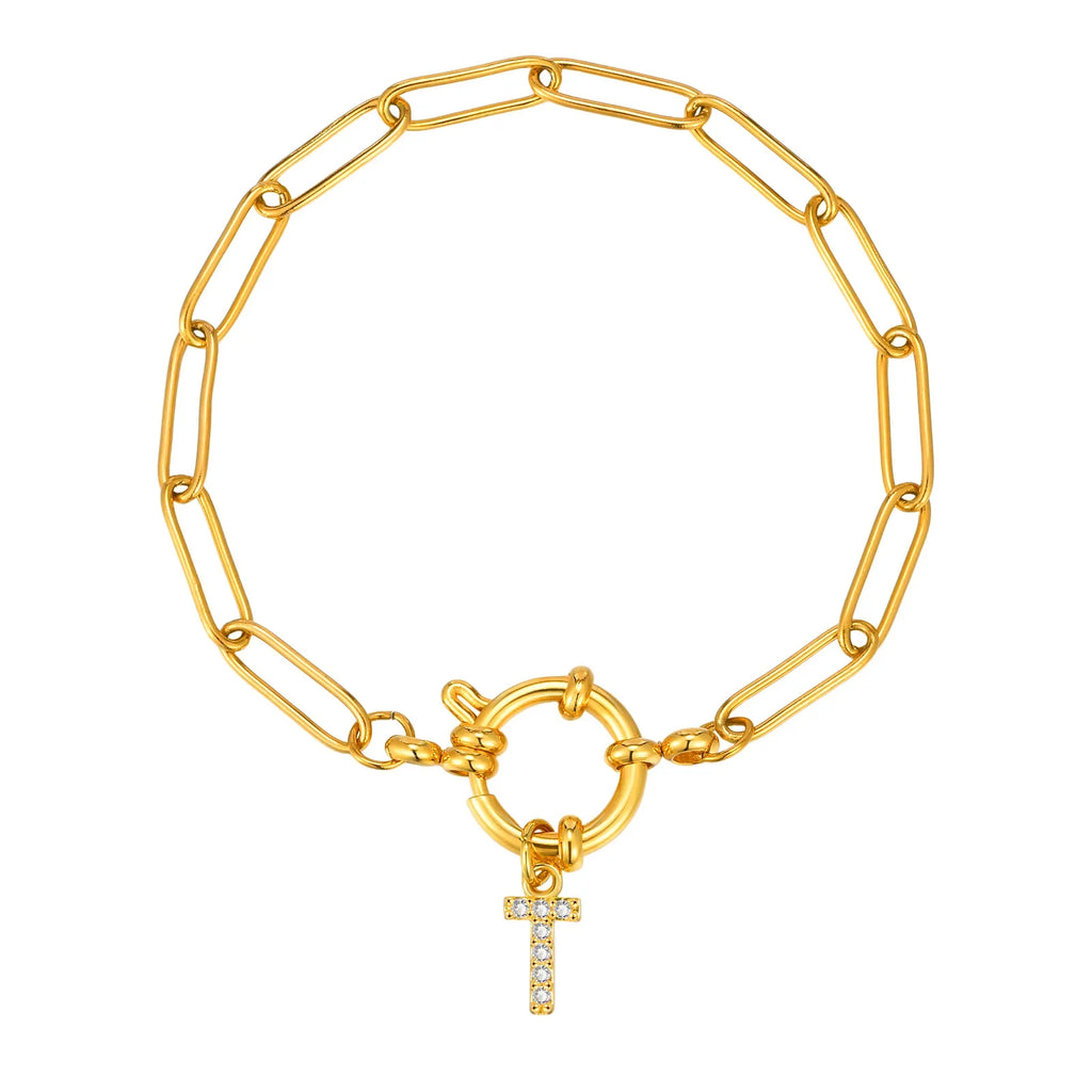 Bracelet personnalisé avec initiale t