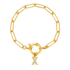 Bracelet personnalisé avec initiale x