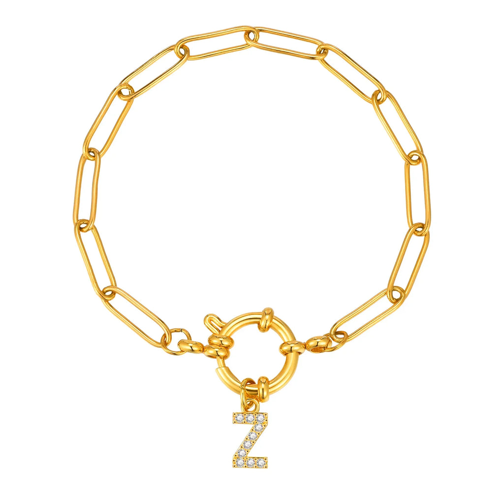 Bracelet personnalisé avec initiale z