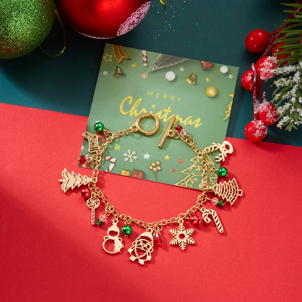 Armband mit Weihnachtsanhängern