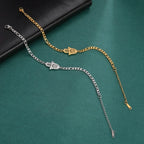 Bracciale con mano di Fatima dorata o argentata araba 
