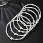Bracelet blanc initiale