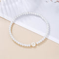 Bracelet blanc initiale a