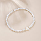 Bracelet blanc initiale i
