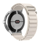 Armband Alpine Smartwatch Google Pixel Watch 1 & 2 met beige gesp