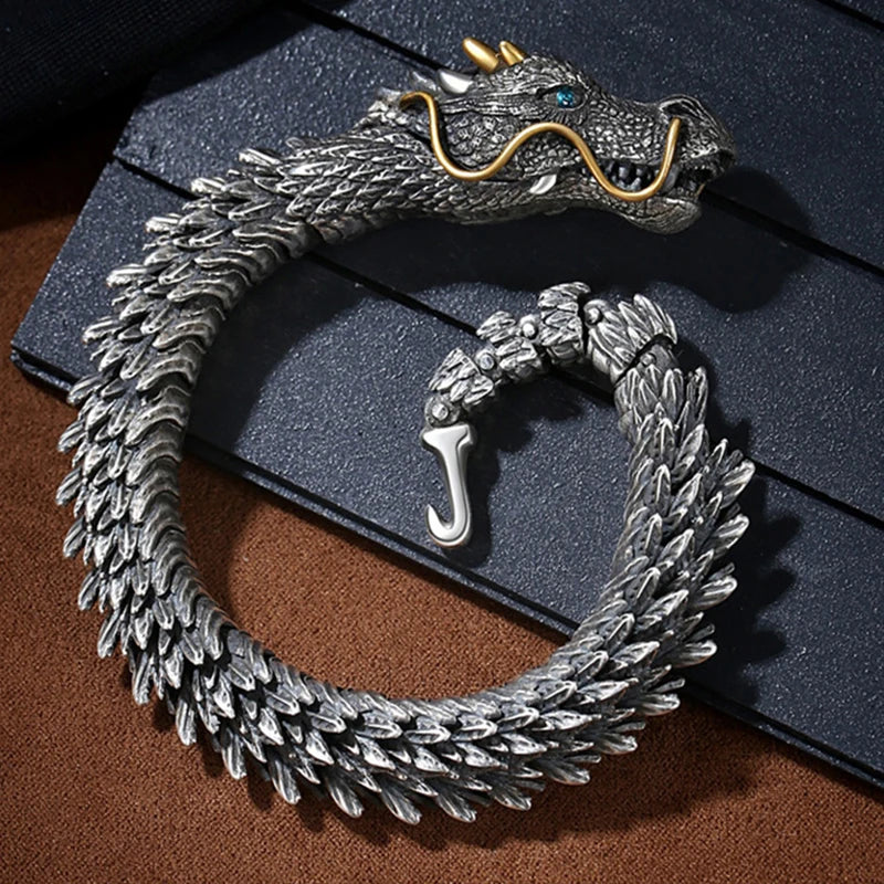Bracciale Gourmette Buddhista Drago