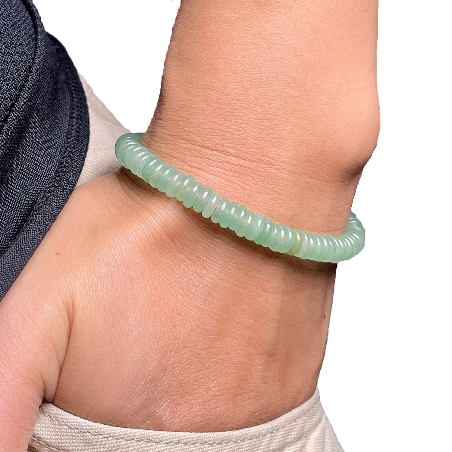 Bracelet Bouddhiste Tibétain en Perles  aventurine